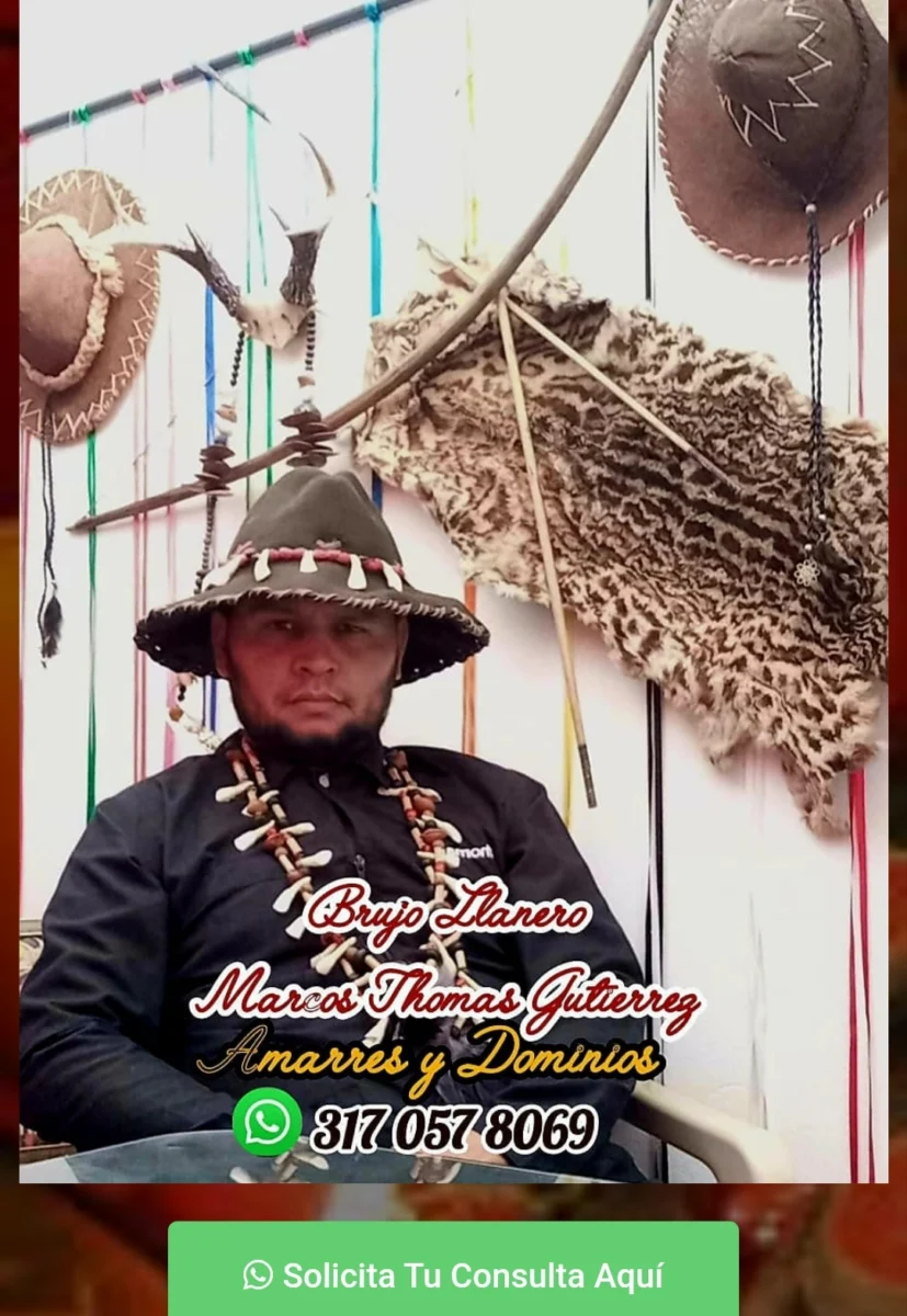 Brujo estafador de colombia, se hace llamar Marco también Emmanuel... No se ñor que yieme tantos nombres, es un brujo llanero.. Marcos thomas Gutiérrez Personas no caigan en este…