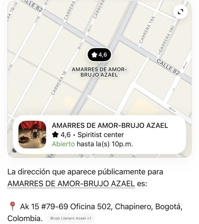 Alguien ha trabajado con el brujo azael es de Bogotá y tiene un local en chapinero